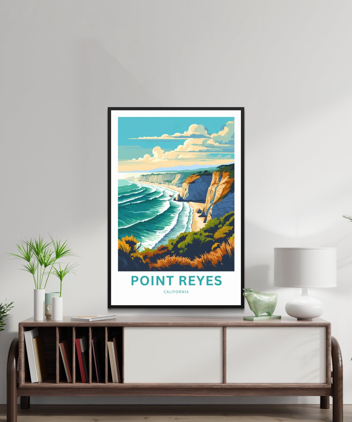 Point Reyes Travel Poster, California Wall Art - Image 2