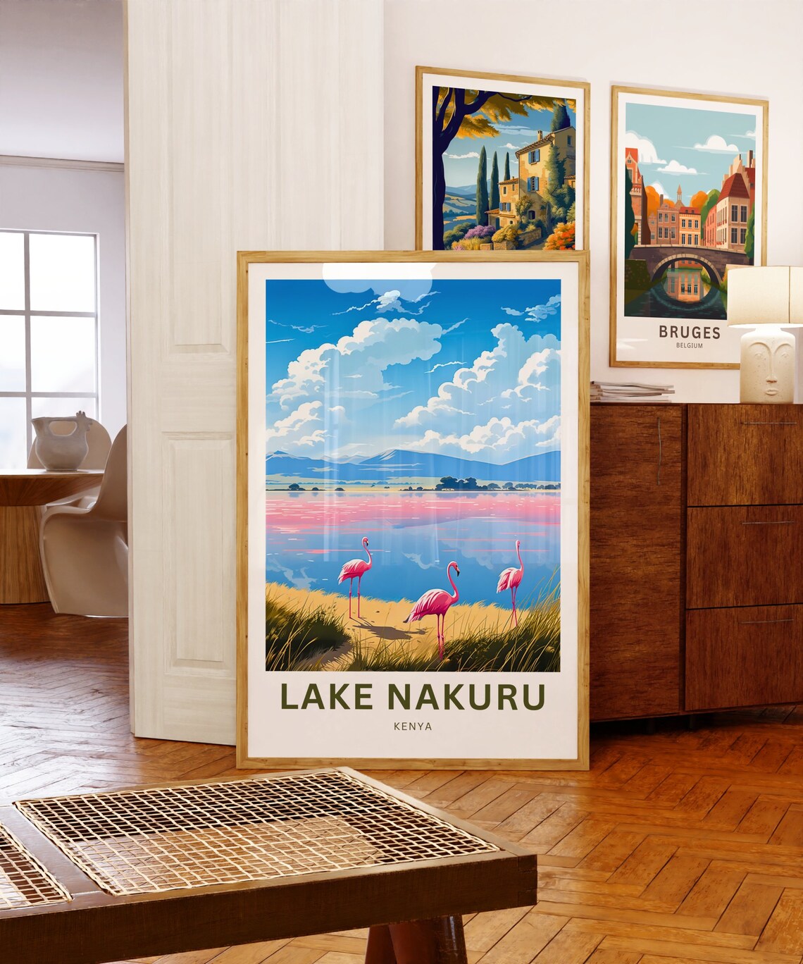 Personalized Lake Nakuru Travel Poster, Kenya - Image 5