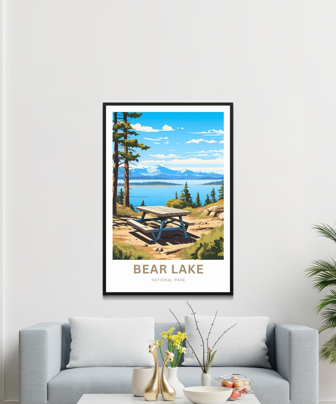 Bear Lake Travel Print Bear Lake Poster Colorado Wall Art Framed Present Gift Colorado Present - Image 3
