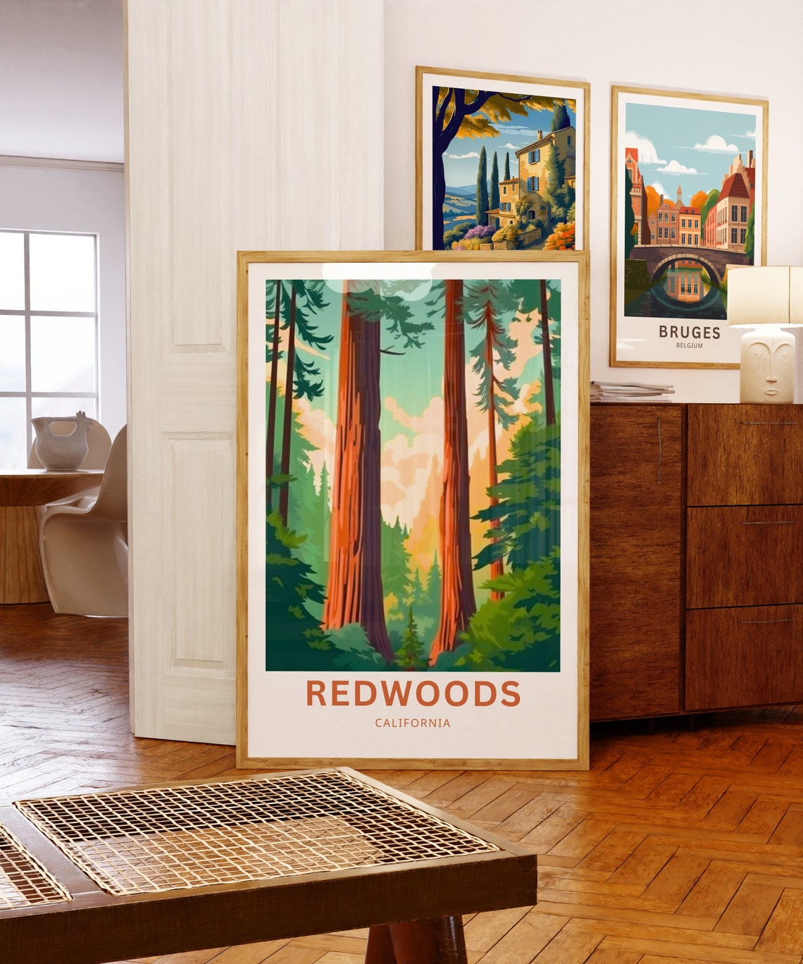 Redwoods California Personalized Travel Poster Custom Name Forest Art - Image 5