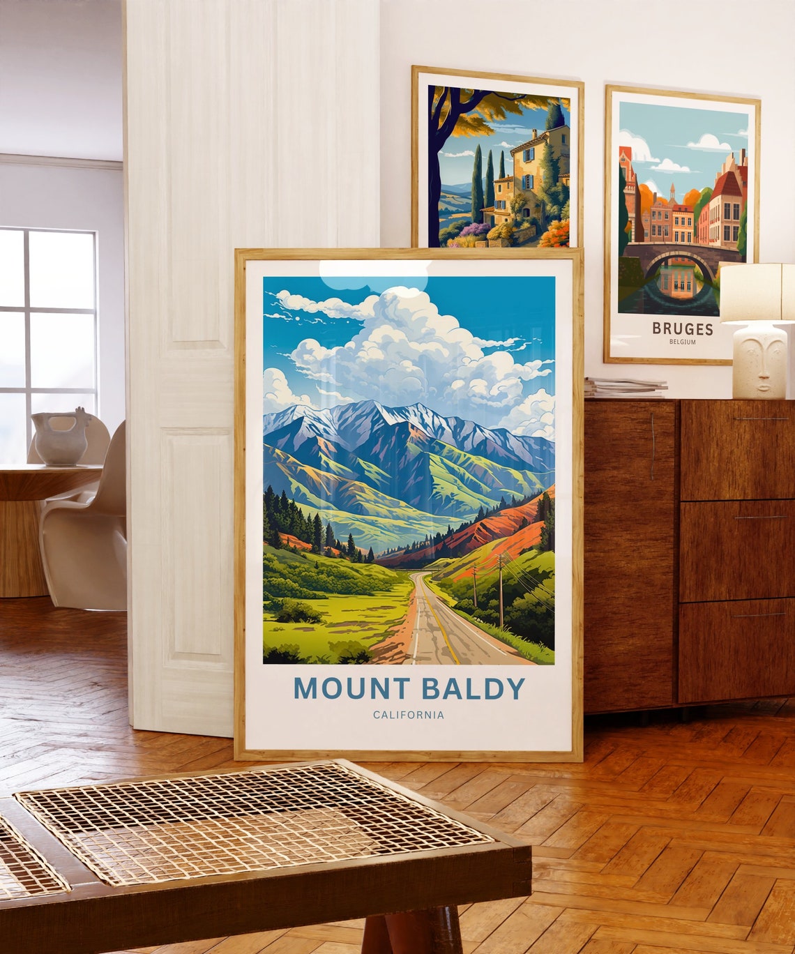 Mount Baldy California Alpine Valley Road Personalized Travel Poster - Image 5