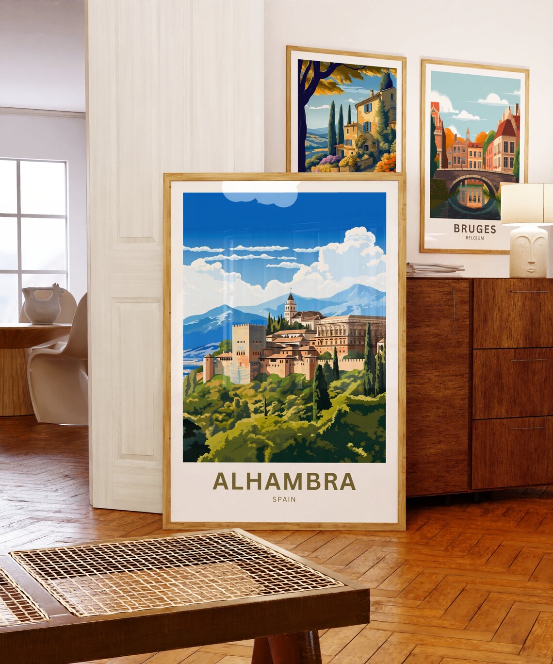 Alhambra Spain Palace Hill Fortress Gardens Andalusia Travel Poster - Image 5