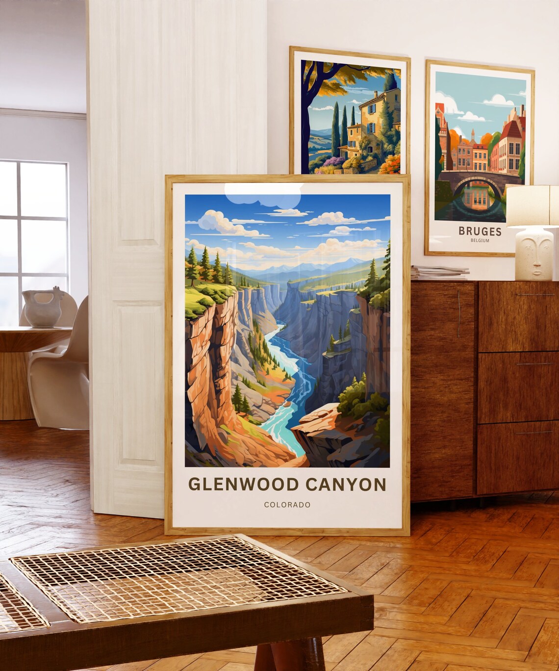 Glenwood Canyon Colorado Rapids River Deep Gorge Scenic Travel Poster - Image 5