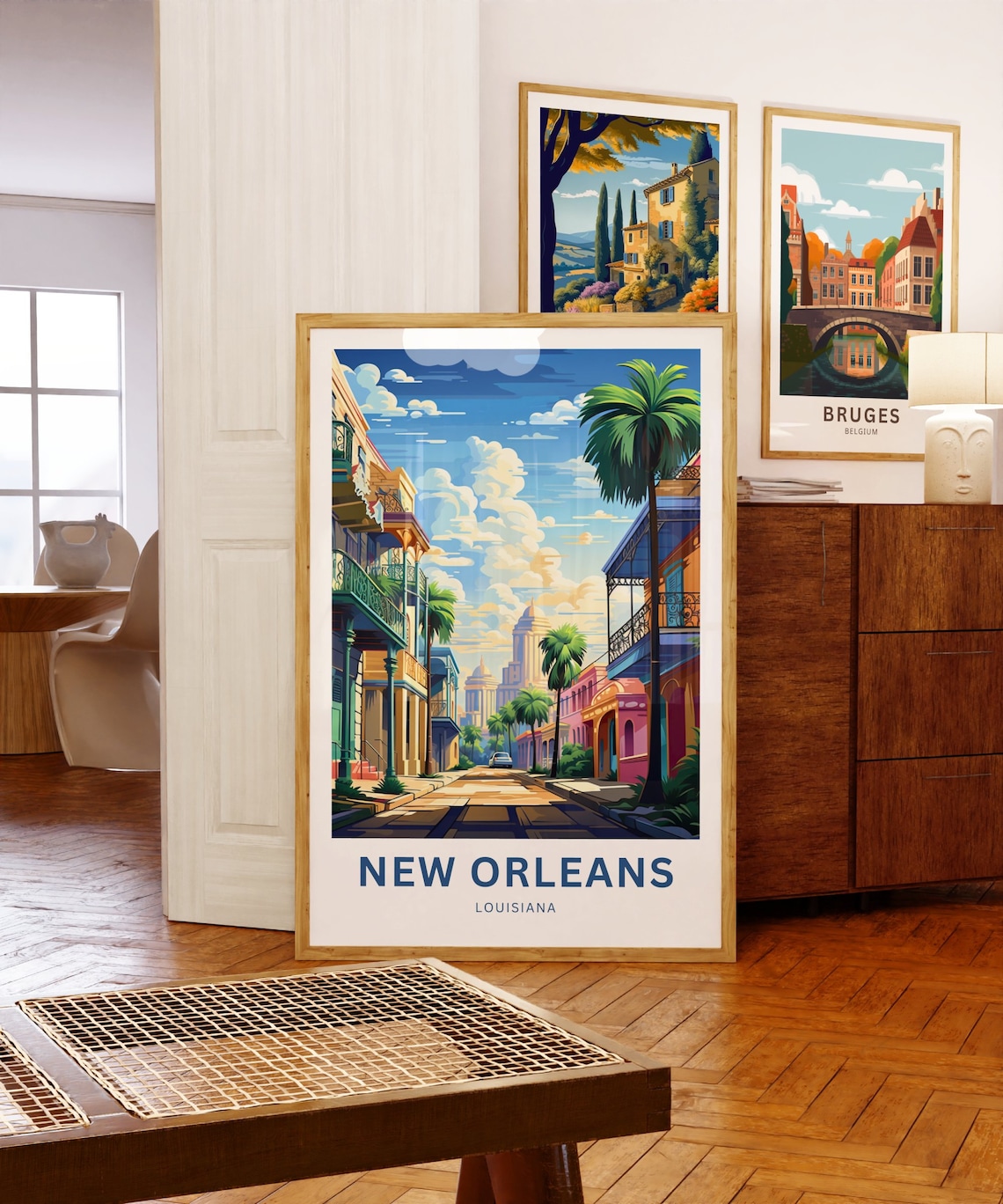 New Orleans Louisiana French Quarter Balconies Travel Poster - Image 5