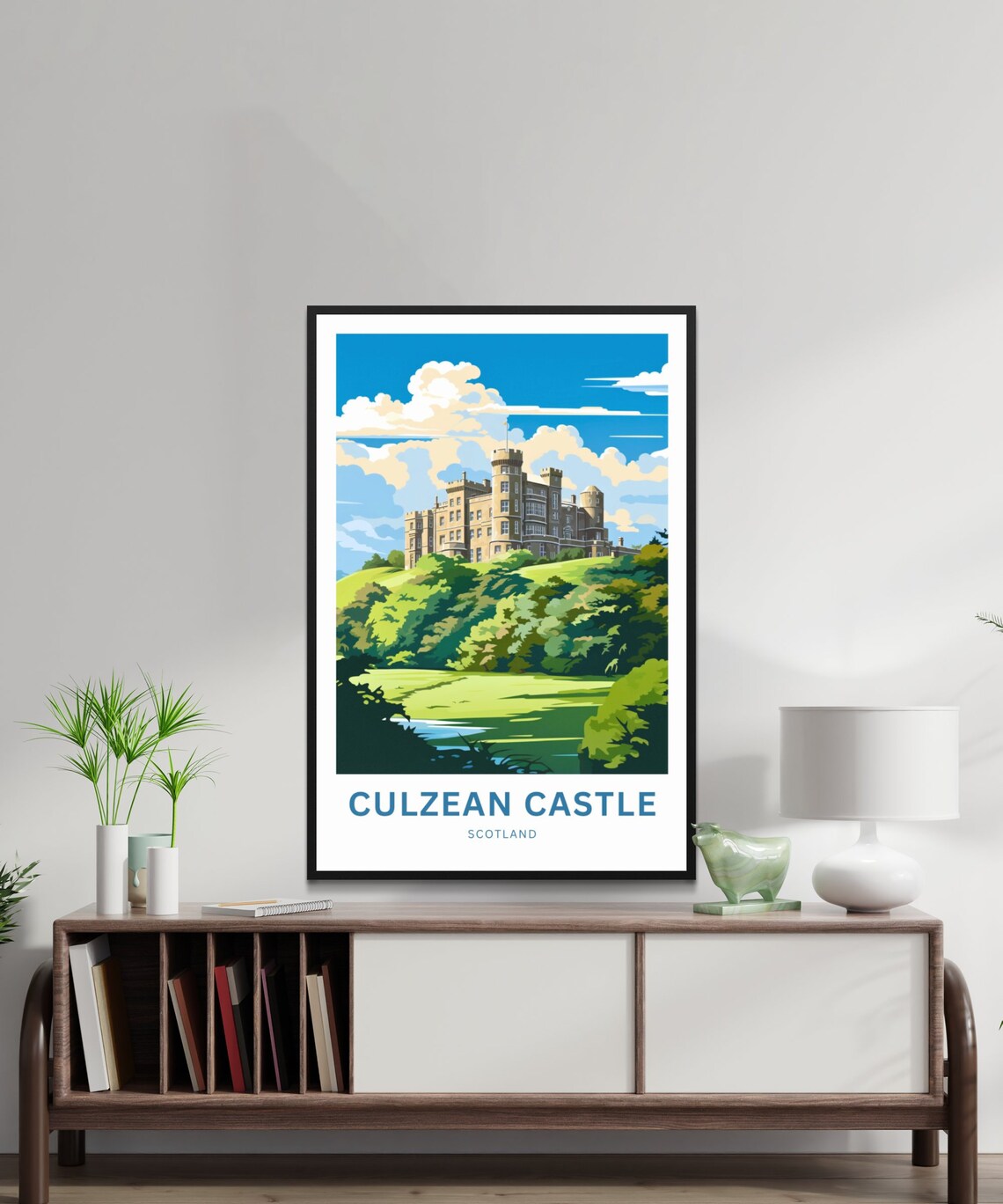Culzean Castle Scotland Garden View and Grand Castle Towers Poster - Image 3