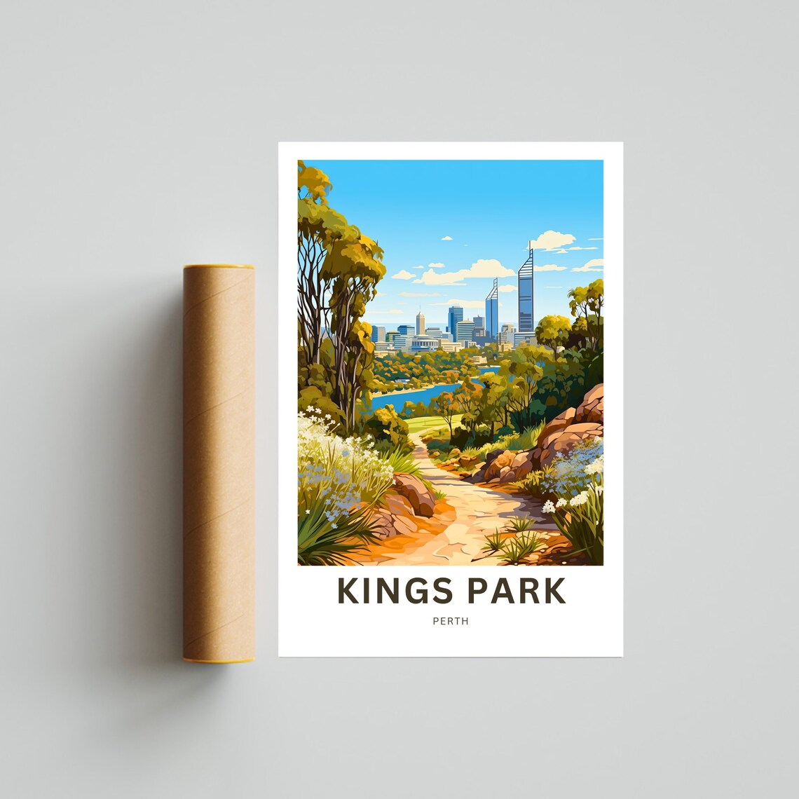 Kings Park Perth Travel Poster, Australia Wall Art - Image 4