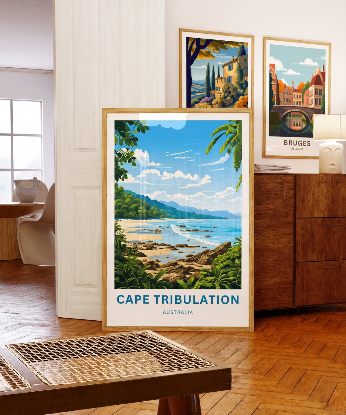 Cape Tribulation Australia Tropical Beach Cove Vintage Travel Poster - Image 5
