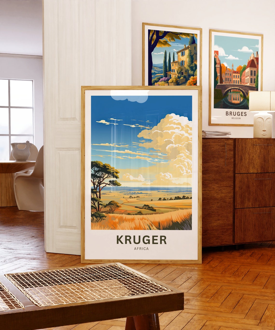 Kruger Africa Personalized Rolling Savanna Overlook Travel Poster - Image 5