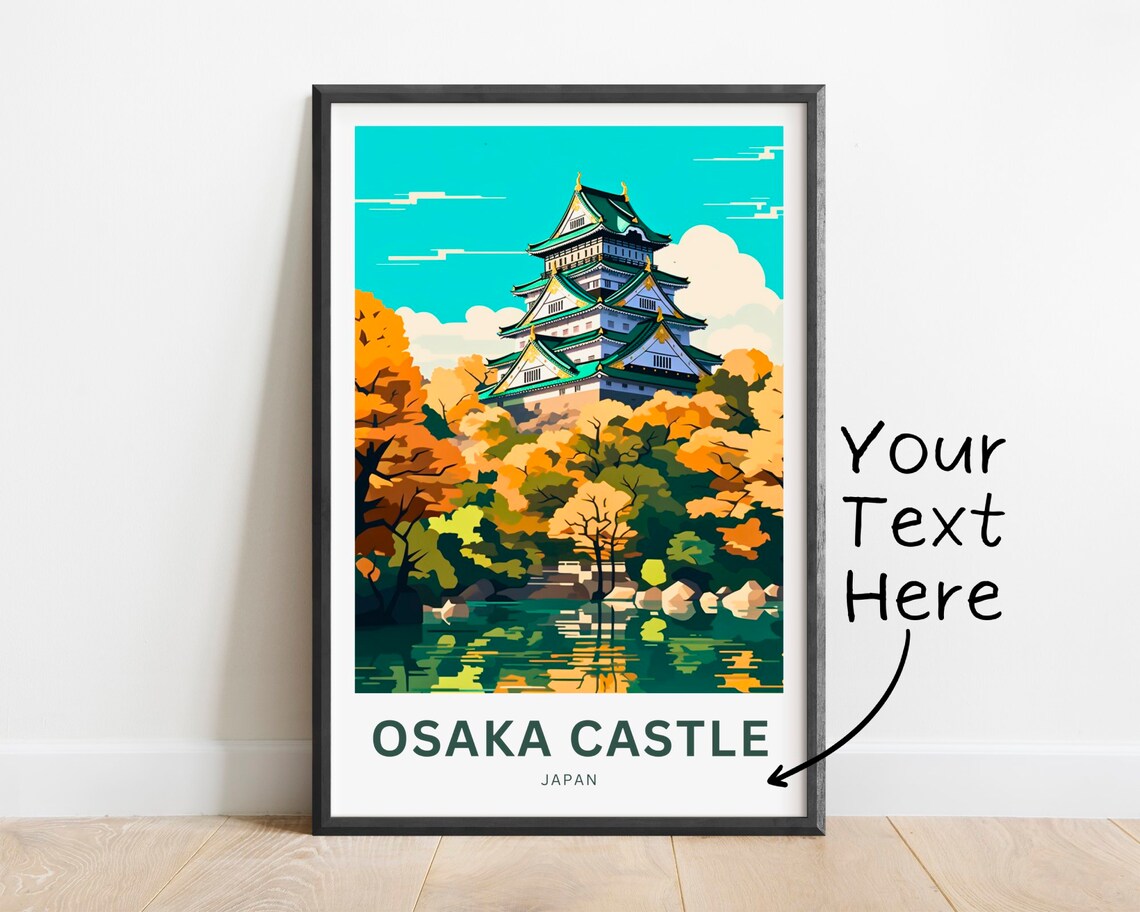Kyoto Japan Pagoda Temple Street Scenic Personalized Travel Poster