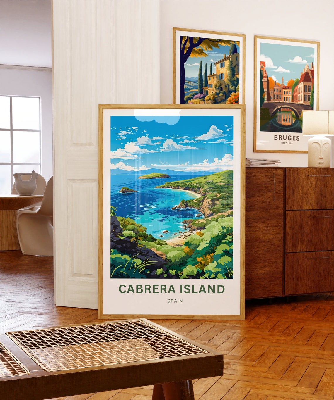 Personalized Cabrera Island Spain Turquoise Coast Travel Poster - Image 5