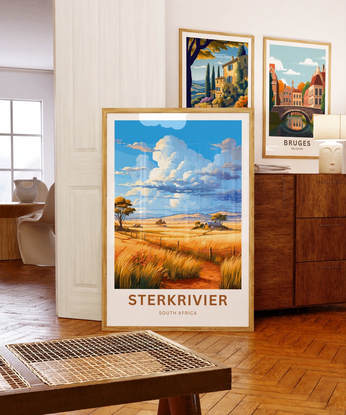 Sterkrivier South Africa Golden Wheat Fields Big Sky Farmland Poster - Image 5