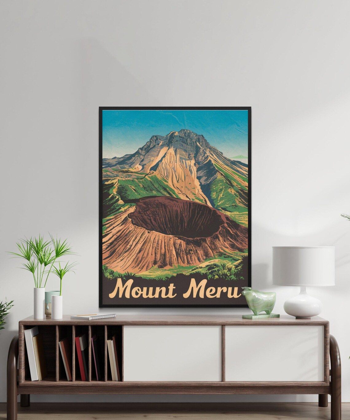 Mount Meru Vintage Travel Poster, Tanzania Art Print - Image 2