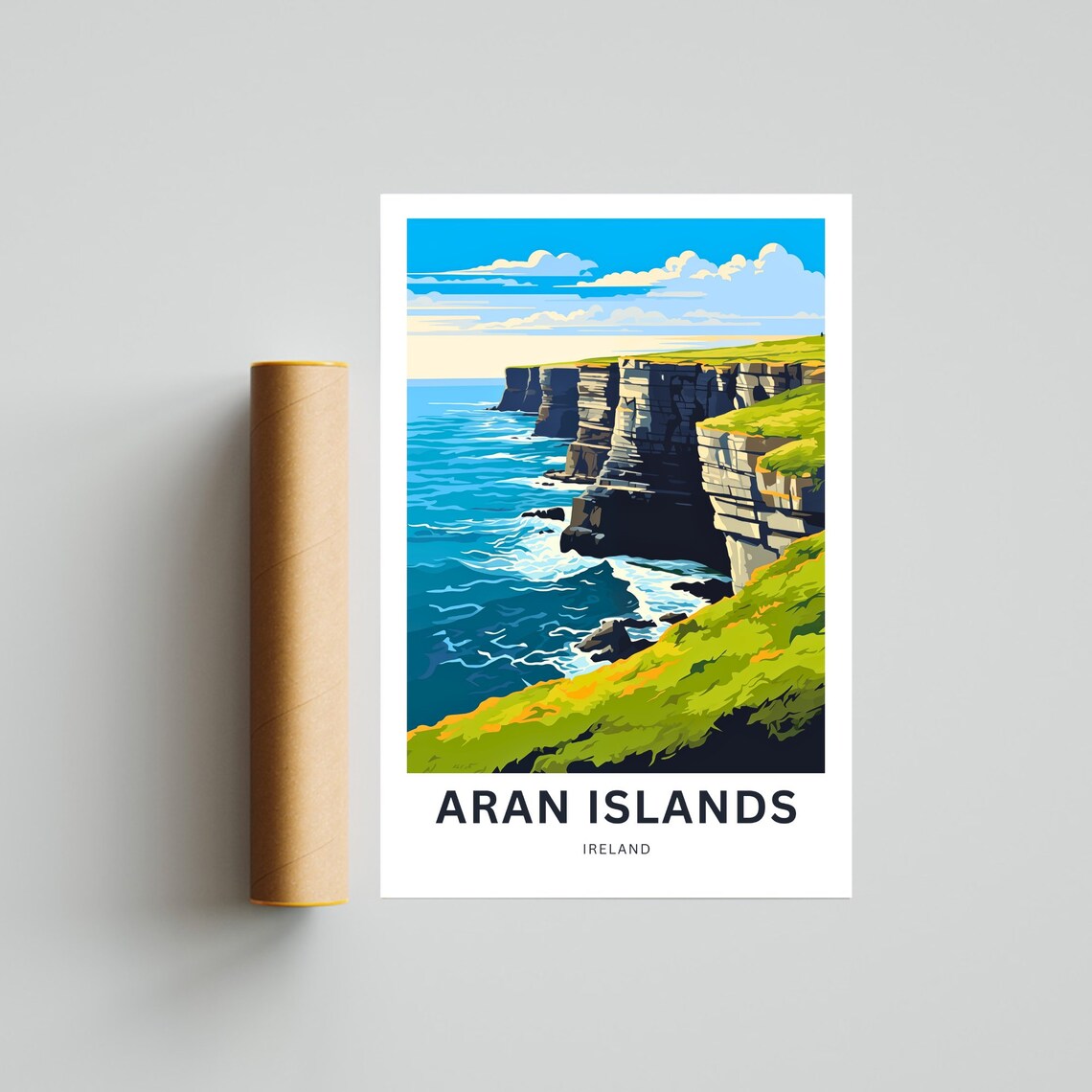 Aran Islands Travel Poster, Ireland Wall Art - Image 4