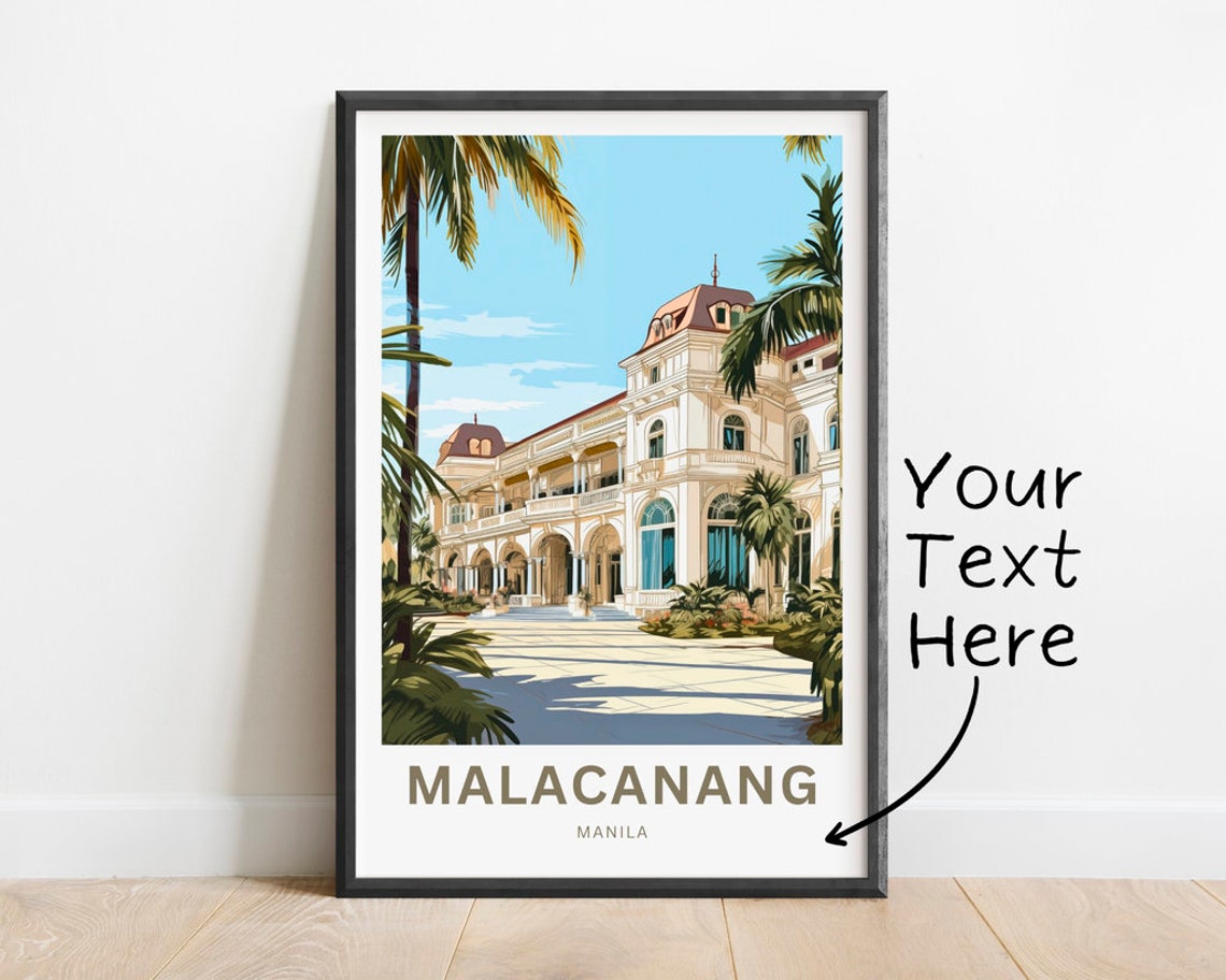 Malacanang Manila Philippines Personalized Palm Arcade Poster