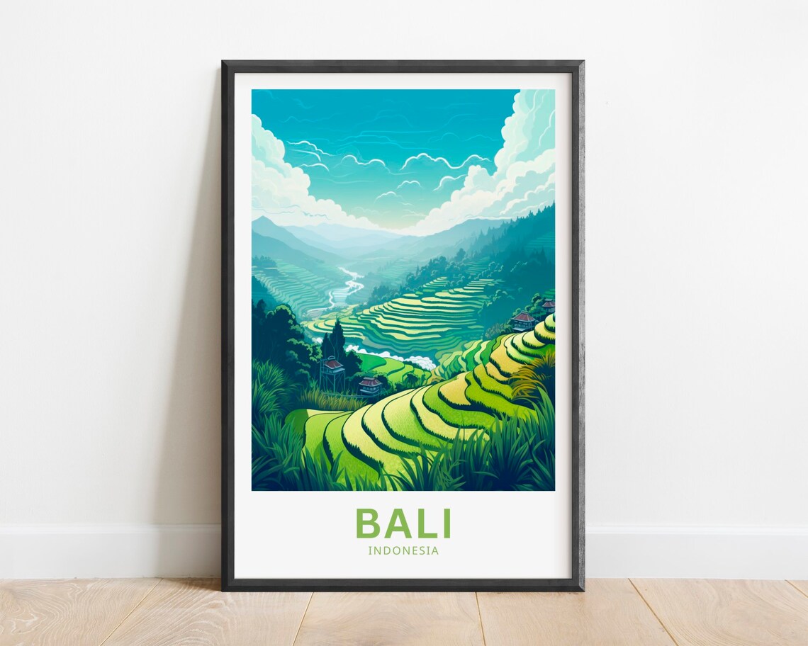 Bali Indonesia Gift Travel Poster