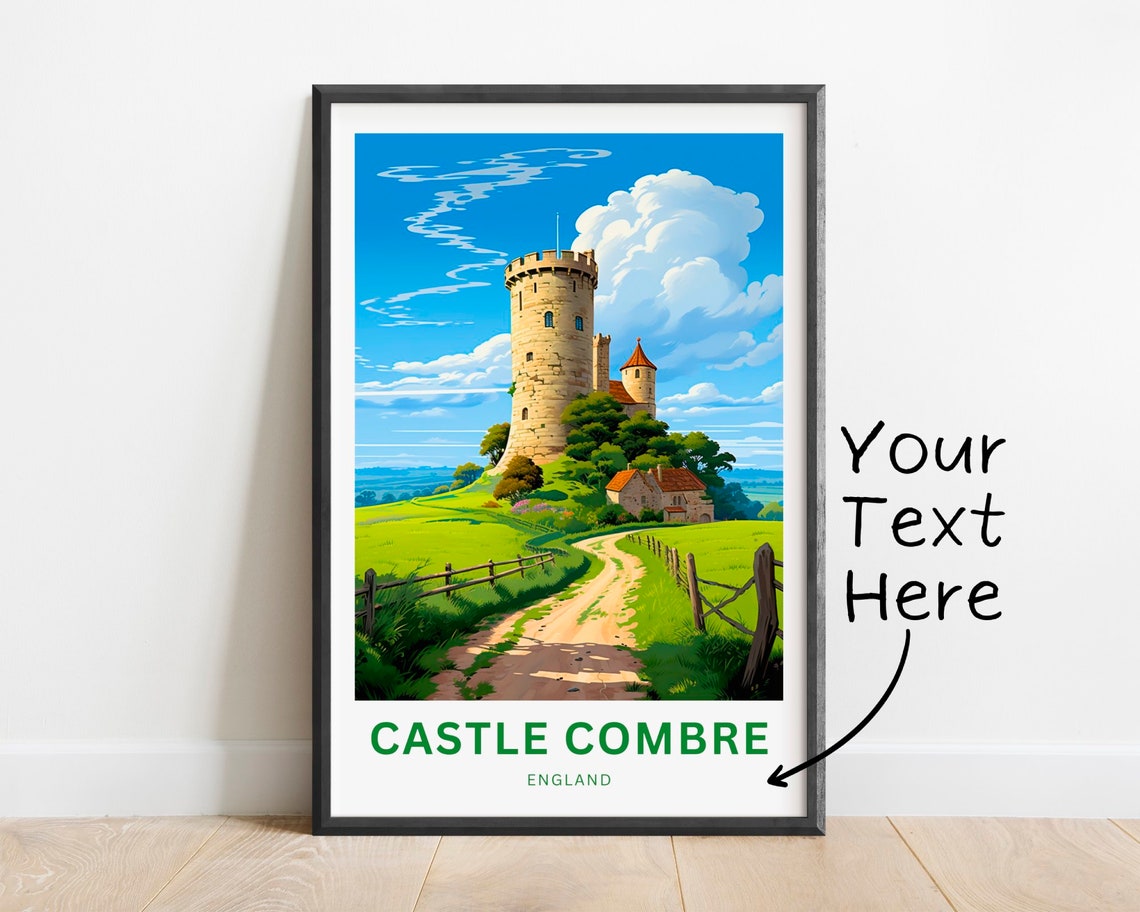 Castle Combe England Stone Tower Village Green Personalized Poster