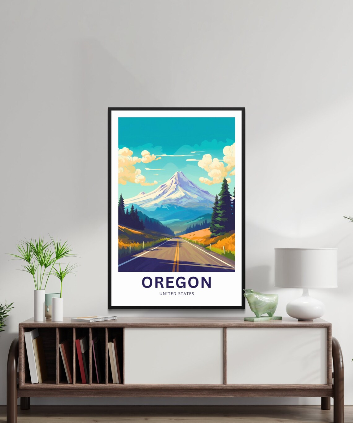 Oregon United States Wall Art Poster Print - Image 2