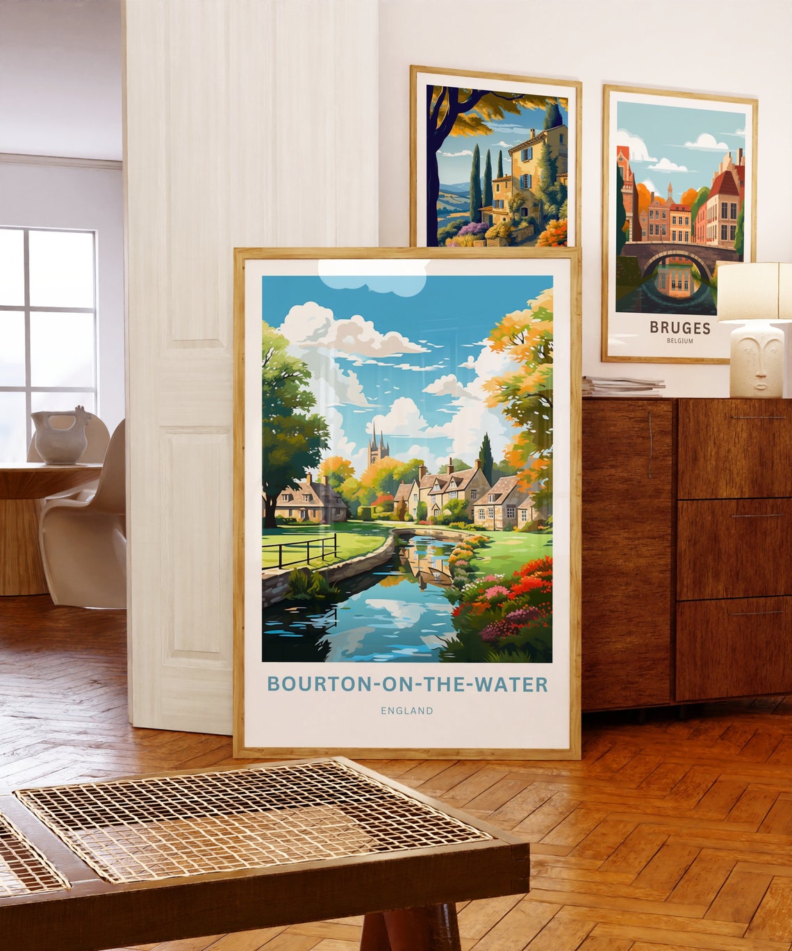 Personalized Bourton On The Water England Village Custom Travel Poster - Image 3