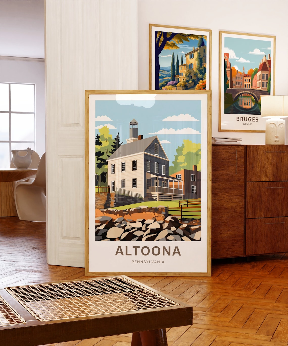 Altoona Pennsylvania Country Homestead Rustic Charm Travel Poster - Image 5