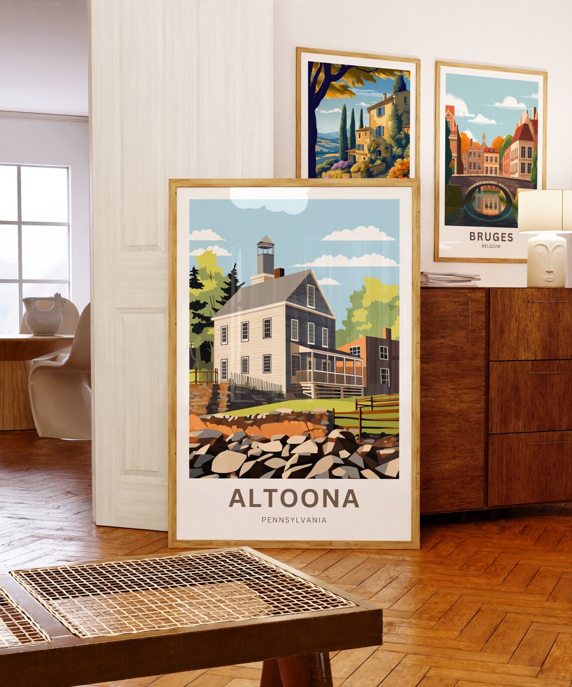 Altoona Pennsylvania Historic Homestead Personalized Travel Poster - Image 5