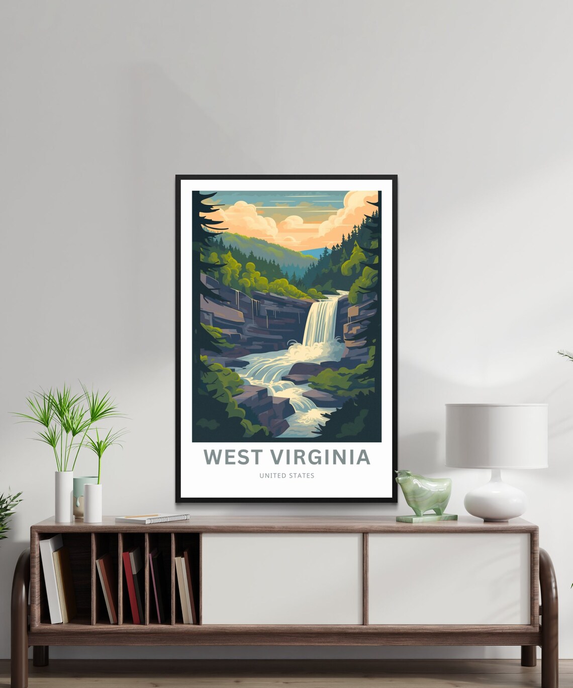 West Virginia Travel Print United States Gift Poster - Image 3