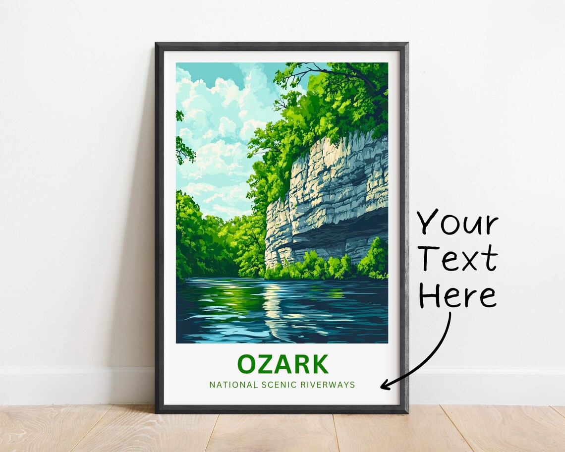 Ozark National Scenic Riverways Travel Poster, Missouri - Image 3
