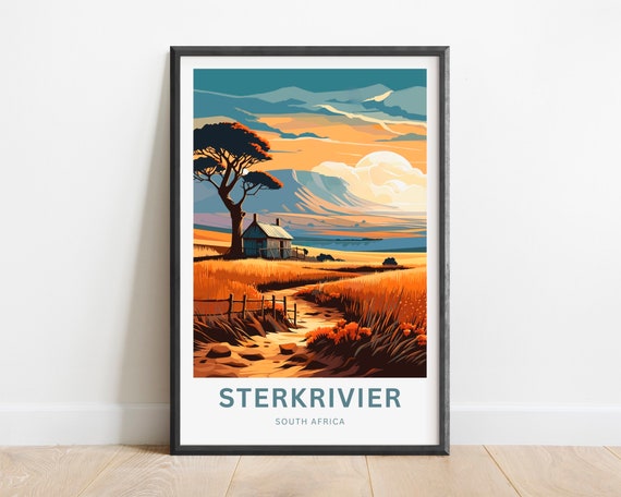 Sterkrivier Print Sterkrivier Poster South Africa Wall Art Framed Present Gift South Africa Present