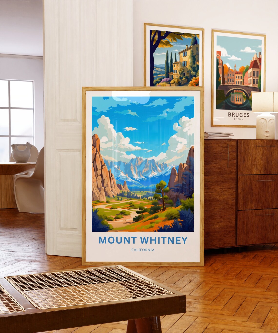 Mount Whitney California Travel Poster, Wall Art Print - Image 5