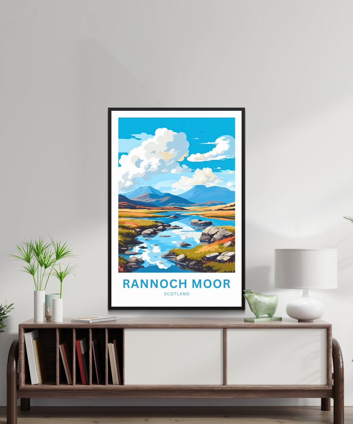 Rannoch Moor Scotland Personalized Highland Loch Travel Poster - Image 3