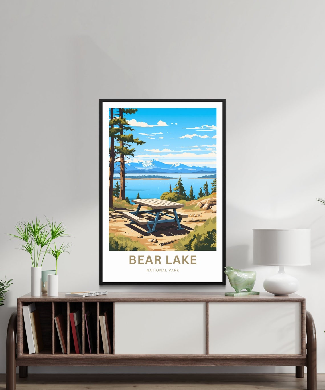 Personalized Bear Lake Travel Print Bear Lake Poster Colorado Wall Art Framed Present Gift Colorado Present - Image 2