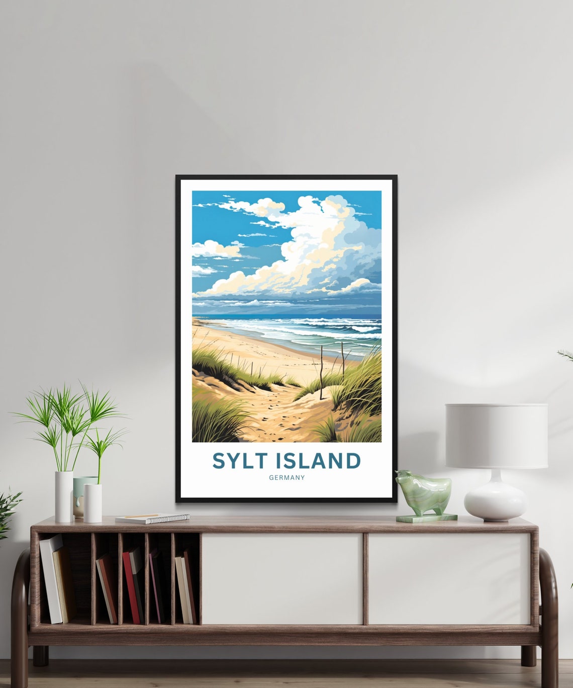 Sylt Island Germany Sandy Beach Path Dune Grass Travel Poster - Image 3