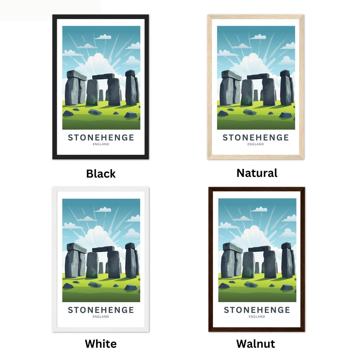 Stonehenge England Ancient Stone Circle Vintage Travel Poster - Image 4