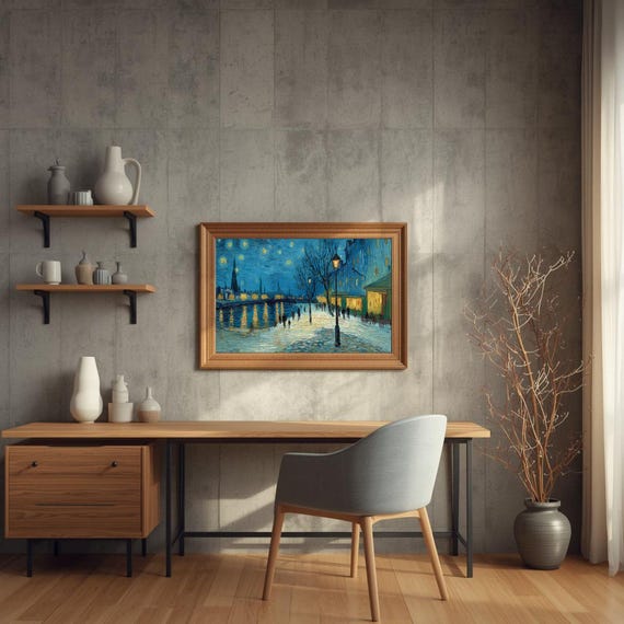 Winter Ice Skaters Print Impressionist Pond Landscape