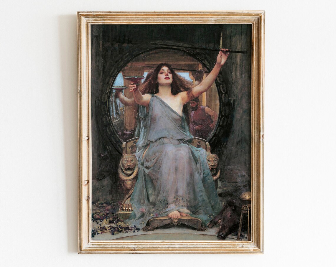 Waterhouse Circe Offering the Cup Classical Oil Painting Poster