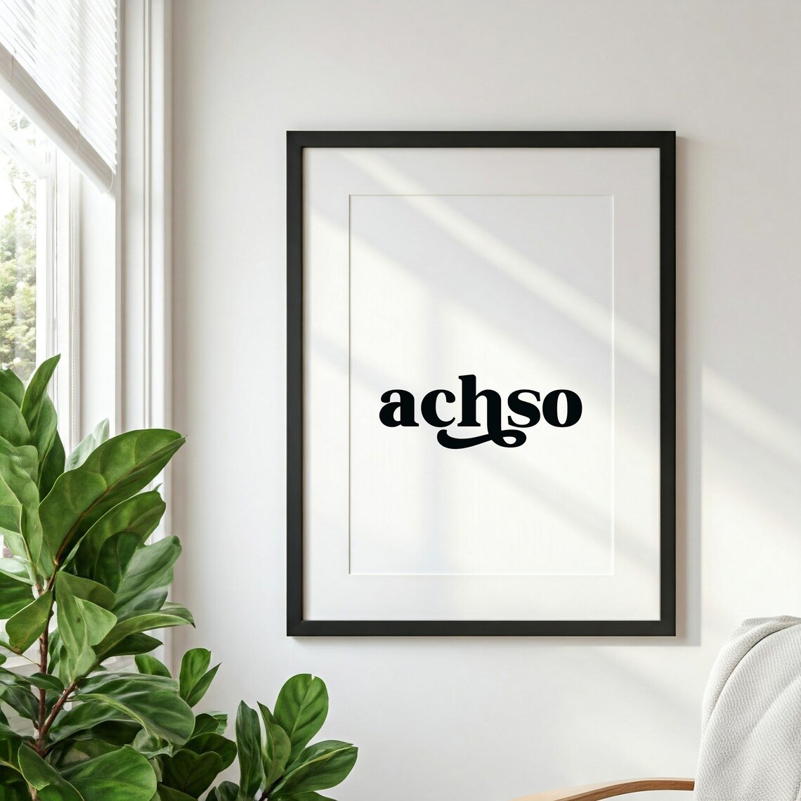 Achso German Saying Housewarming Gift Art Print - Image 2