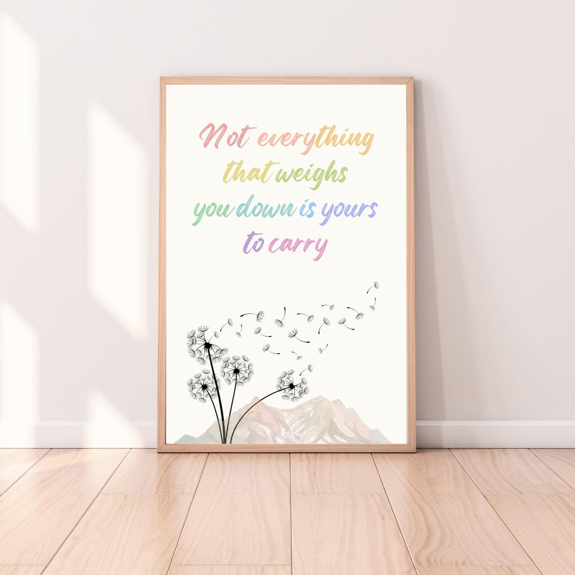 Motivational Inspirational Quote Mental Health Print Therapy Office Decor School Psychologist Counsellor Gifts Recovery Resilience Wall Art - Image 5