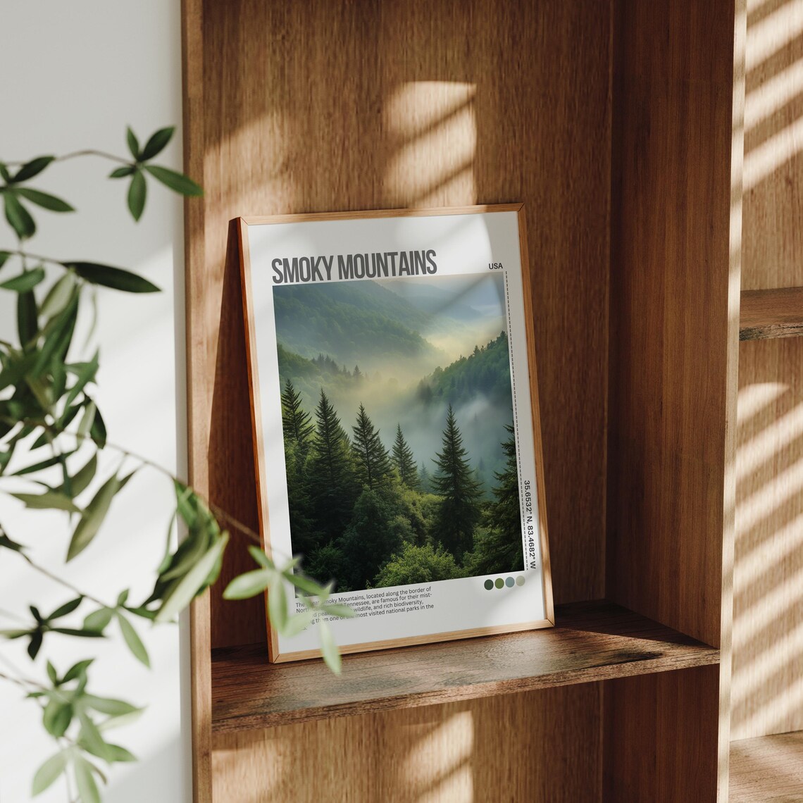 Smoky Mountains Misty Forest Sunrise Photo National Park Poster - Image 4