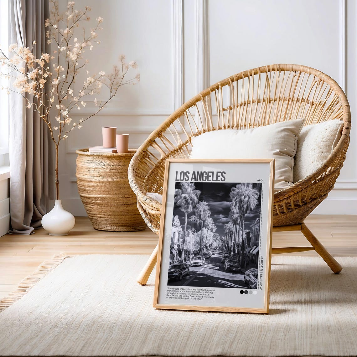Los Angeles Print Los Angeles Wall Art Los Angeles Poster Los Angeles Photo Los Angeles Poster Print Black And White Poster - Image 7
