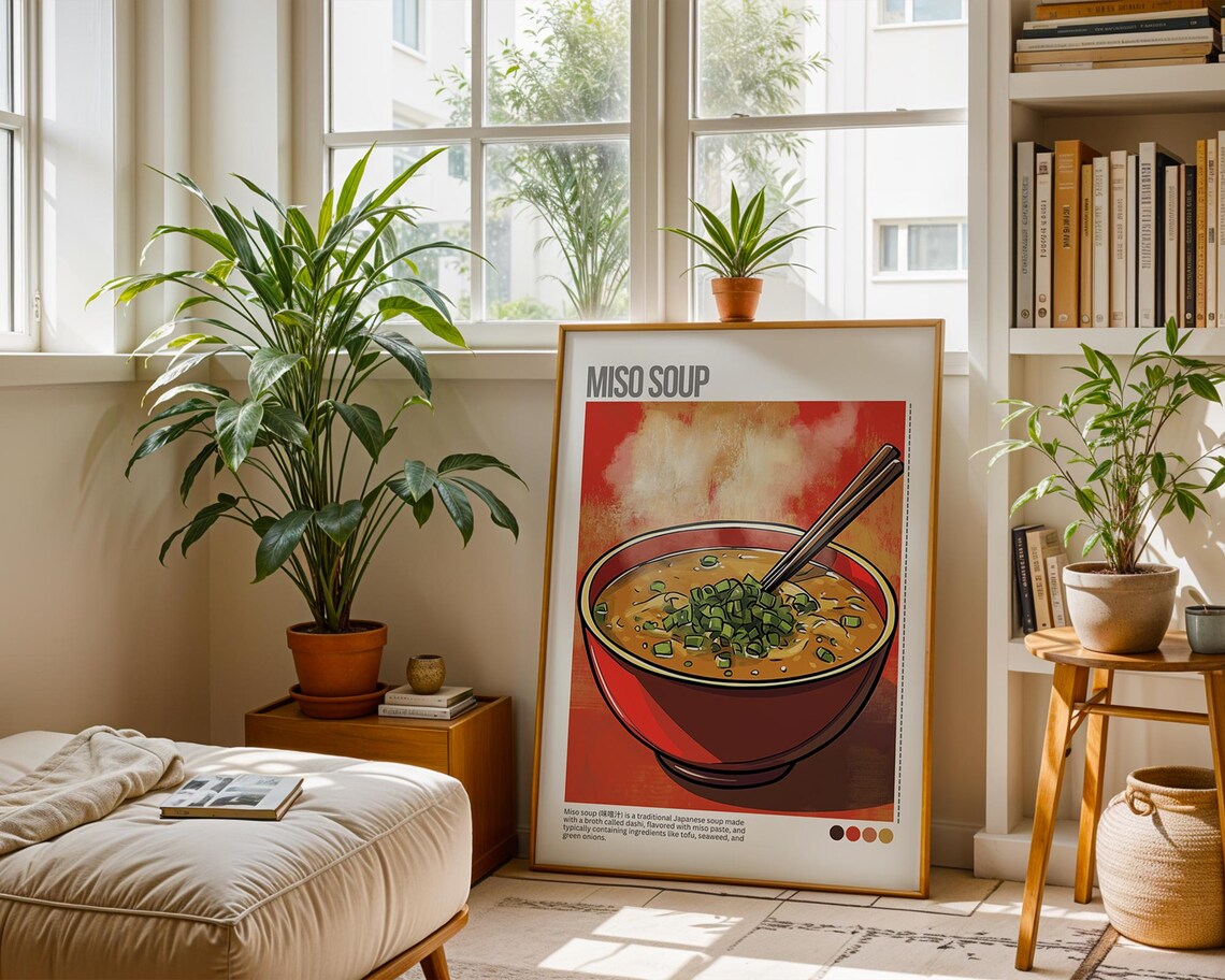 Miso Soup Art Japanese Food Art Modern Food Art Giclee Print Fine Art Paper Print Home And Kitchen Decor For The Food Lover - Image 7