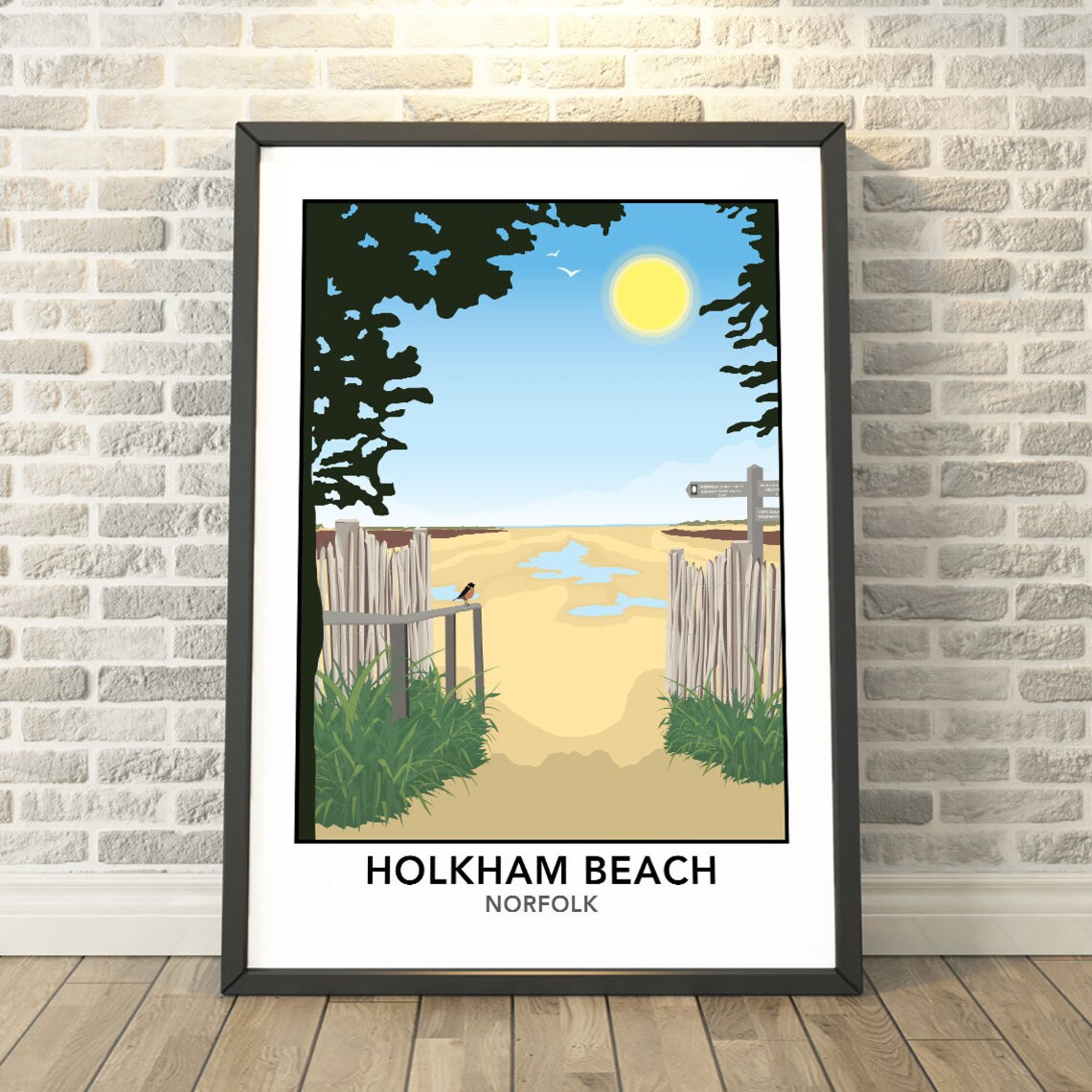 Holkham Beach, North Norfolk Travel Poster