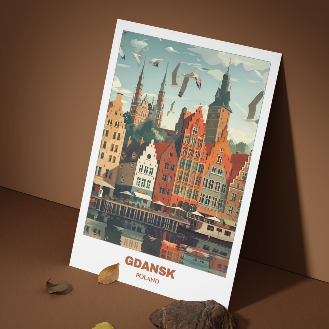 Gdansk Old Town Waterfront Historic Hanseatic Architecture Poster - Image 3