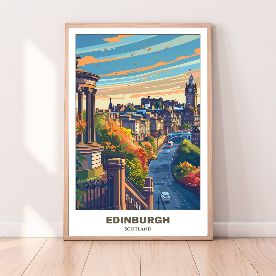 Edinburg Travel Poster, Scotland Wall Art Print - Image 4