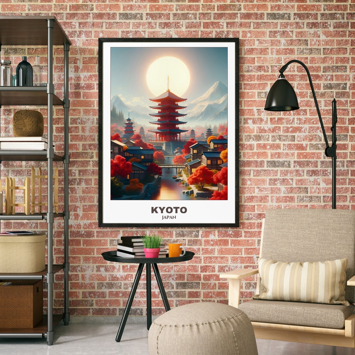 Kyoto Travel Poster Japantravel Poster Cityscape Painting Print Wall Art Travel Wall Art Home Decor Kyoto Trip - Image 2