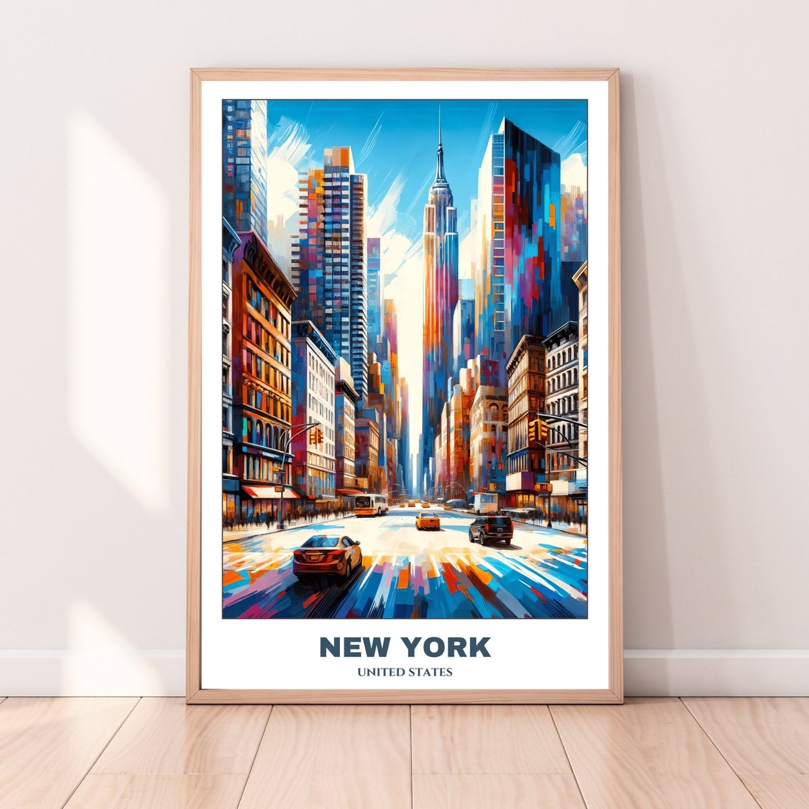 New York City Poster United States Travel Poster New York Painting Cityscape Painting Wall Art Decor Usa Trip Traveller Gift - Image 4
