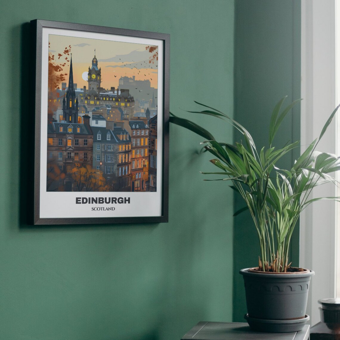 Edinburg Travel Poster, Scotland Painting Print - Image 5