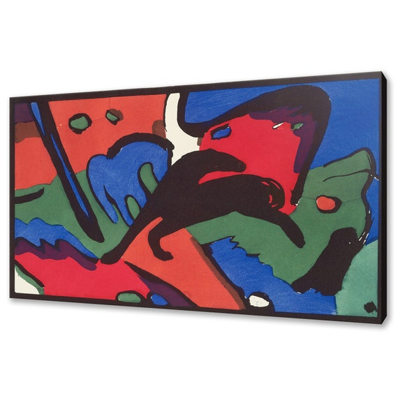 Wassily Kandinsky Der Blaue Reiter The Blue Rider 1912 Classic Design Abstract Decor Reproduction Print Wall Art Picture