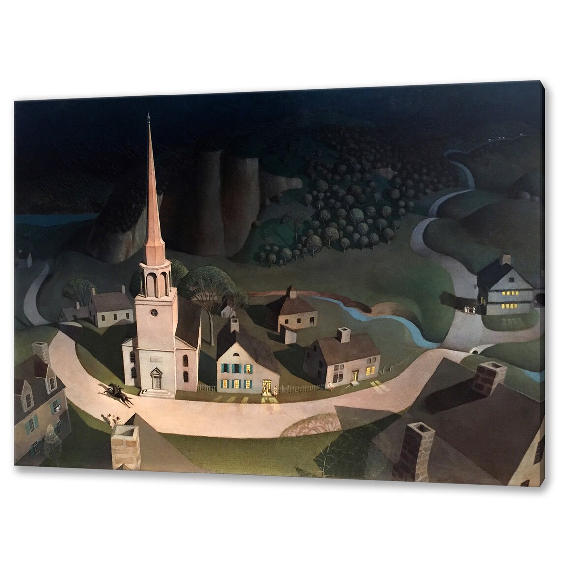 The Midnight Ride of Paul Revere, Grant Wood Art Print