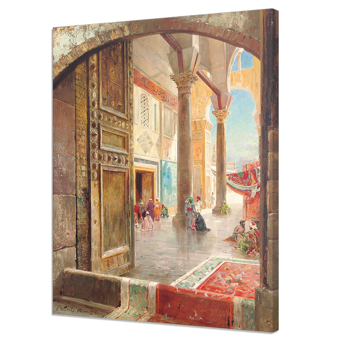 Great Umayyad Mosque Damascus, Vintage Art Print