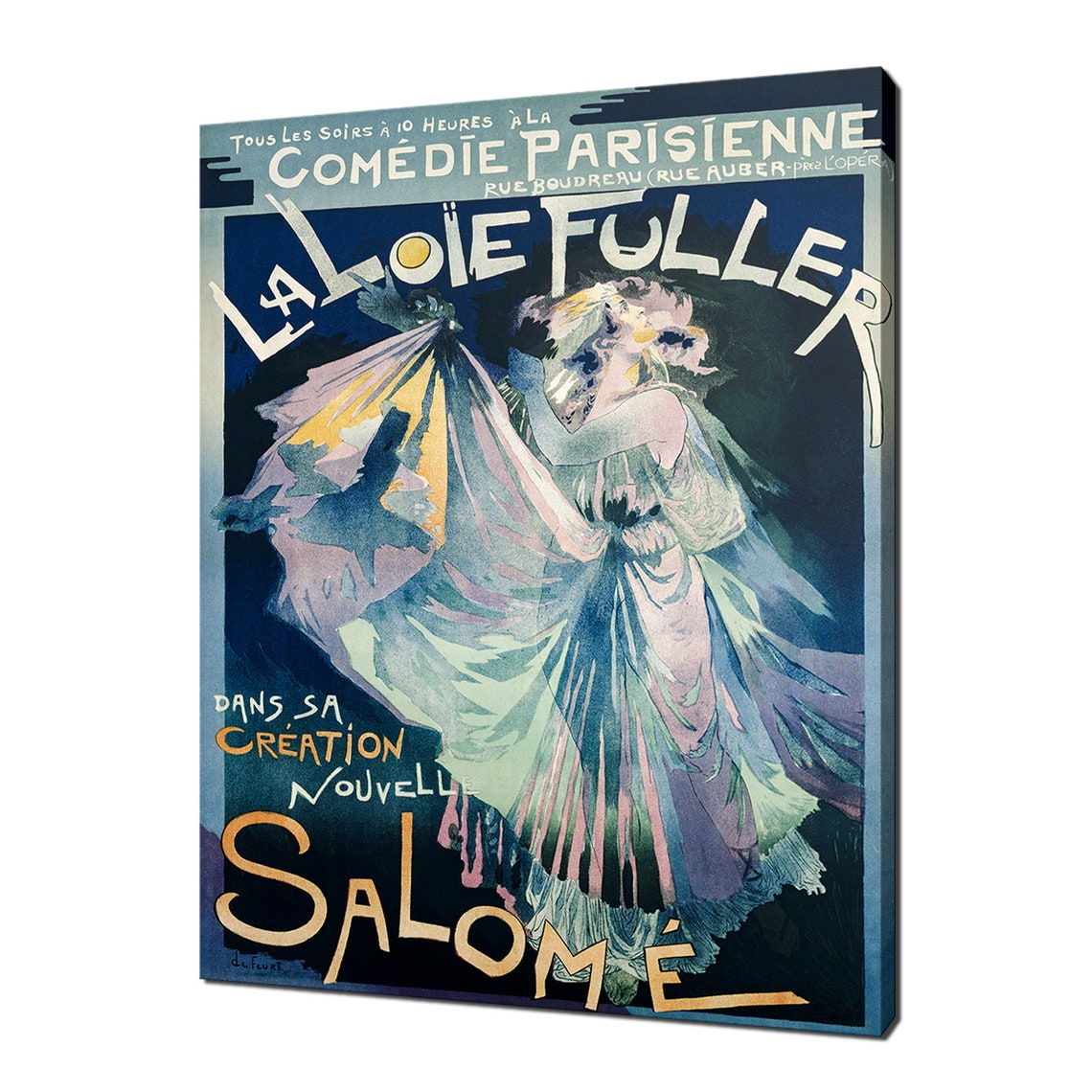 La Loie Fuller Salome Georges de Feure 1895 Art Nouveau Theater Poster