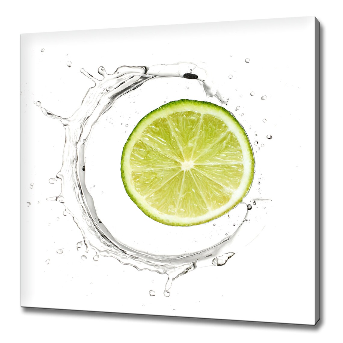 Lime In Water Splash Fruit Kitchen Modern Design Home Decor Print Wall Art Picture
